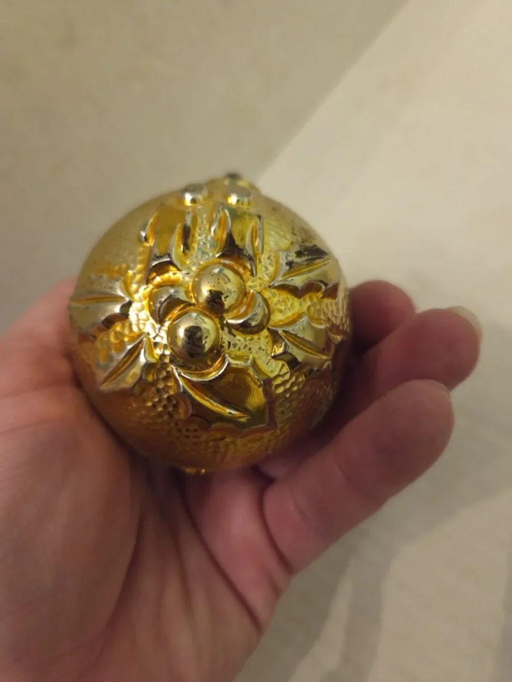 Vintage Plastic Christmas Ornaments Unbreakable Bradford Jewel Bright Set 5